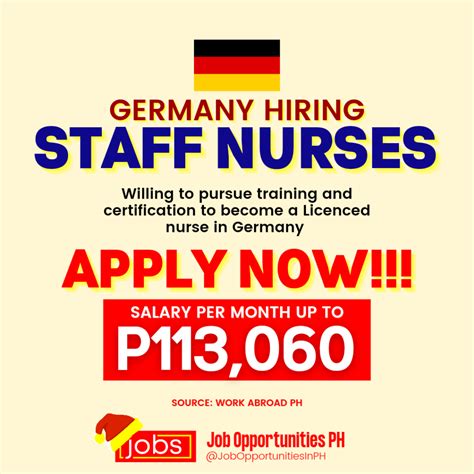 Hiring 100 Staff Nurses In Germany Philippine Go