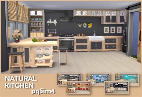 Natural Kitchen Sims 4 Custom Content