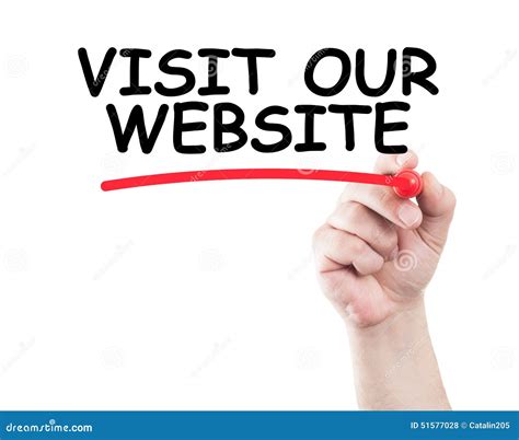 Visitez Notre Site Web Photo Stock Image Du Invitation 51577028