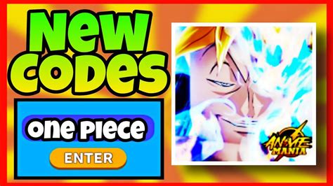 One Piece Update New Secret Codes Anime Mania Roblox Anime Mania