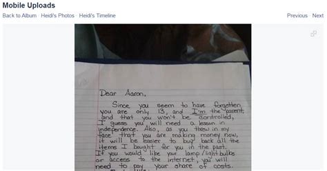 Moms Letter To Son About Paying His Share Goes Viral