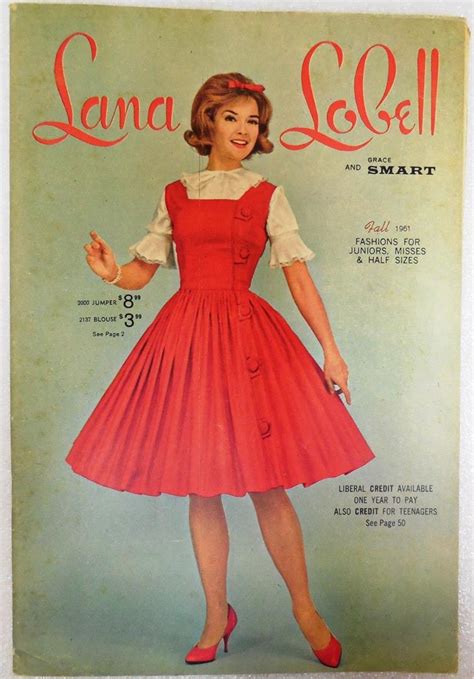 Lana Lobell Vintage Fashion Catalog Fall 1961 1923212866