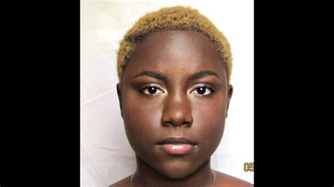 Warm blonde hair colors that suit pale skin are usually described as gold, honey, copper and caramel. Blonde TWA on Dark Skin - YouTube