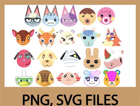 Animal Crossing Svg Etsy 349 Dxf Include