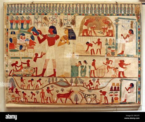 Egyptian Wall Paintings From The New Kingdom Facsimies Of Ancient Egyptian Wall Decoration