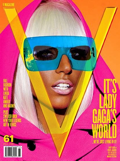 Lady Gaga On The Front Of Issue 61 Of V Magazine Photographed By Mario