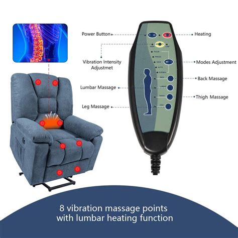 esright microfiber power lift electric recliner chair with heated universe furniture