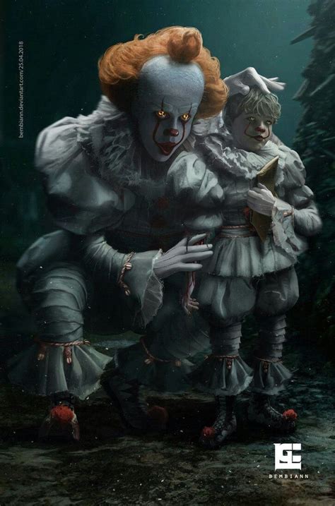 Pennywise And Georgie Clown Horror Horror Movie Art Horror Artwork