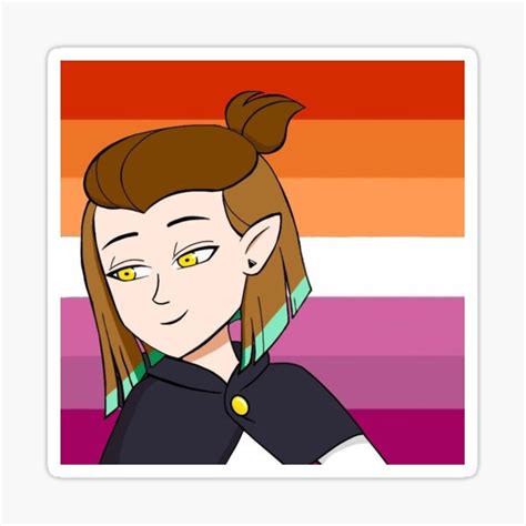 Amity Blight Lesbian Pride Sticker For Sale By Whampartz Redbubble