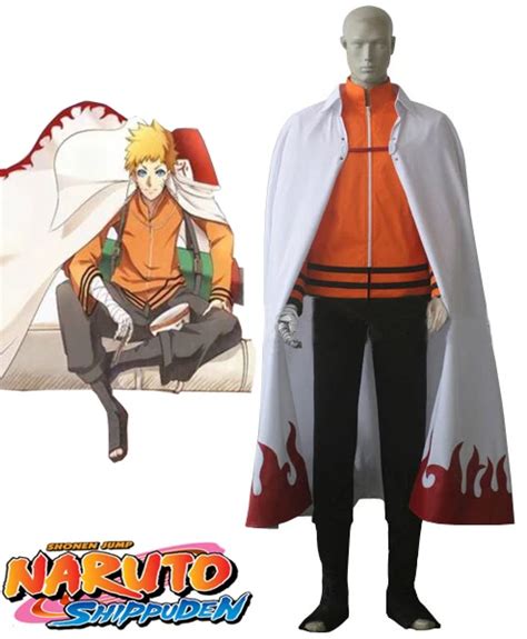 Naruto The Movie The Last Uzumaki Naruto Seventh Hokage Cosplay Costume