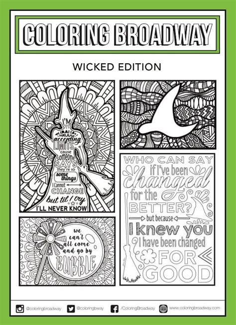 Wicked Musical Coloring Pages