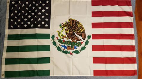 Mexican American Crossover Flag I Bought In East La Vexillology