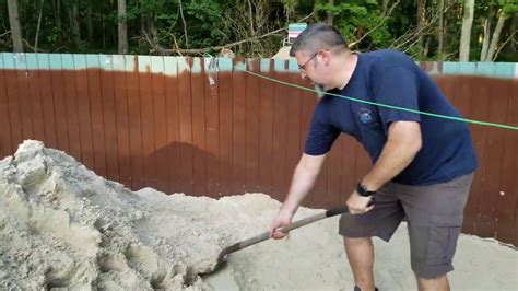 How to install a round overlap liner. Install above ground swimming pool, Do it yourself, Ester Williams pool $save$ Part 2 - YouTube