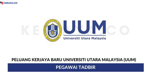 06010 uum sintok, kedah darul aman, malaysia. Jawatan Kosong Terkini Universiti Utara Malaysia (UUM ...