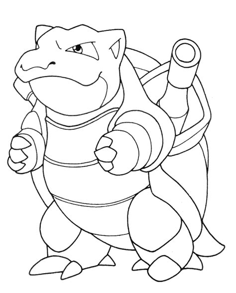 Pokemon Coloring Pages Blastoise At Free Printable