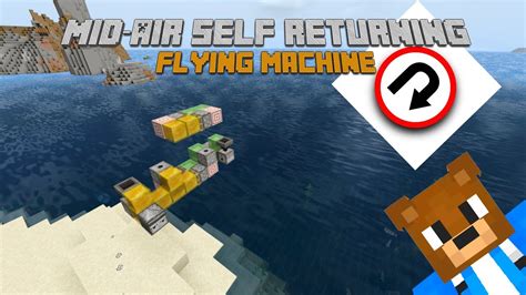 Mid Air Self Returning Flying Machine For Mcpe Bedrock Minecraft Youtube