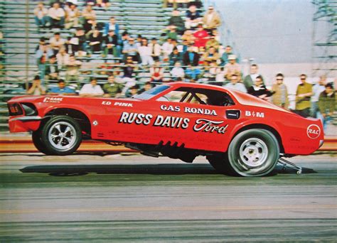 russ davis gas ronda ford mustang aa fc funny car drag racing pinterest funny cars ford