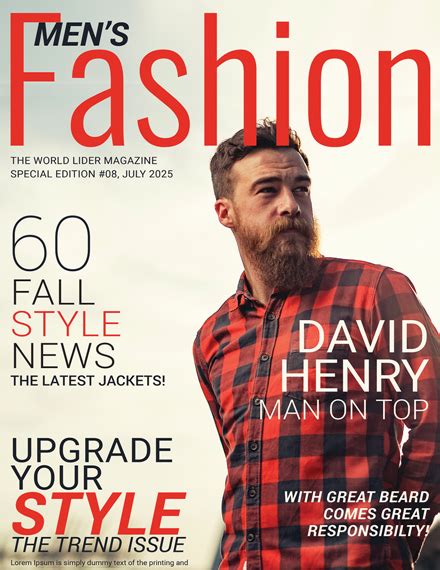 Free Personalized Magazine Covers Templates Professionally Designed Templates