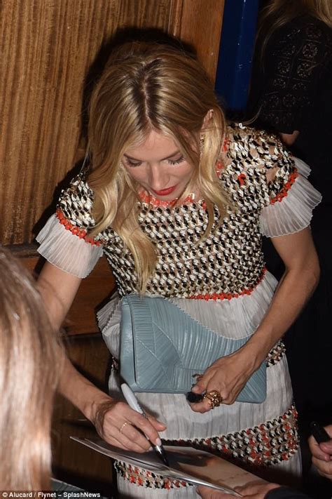 Sienna Miller Enjoys Cat On A Hot Tin Roof Afterparty Daily Mail Online