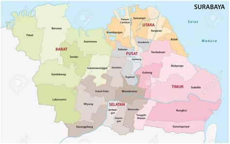 Peta Surabaya Letak Geografis Sejarah Dan Asal Usulnya
