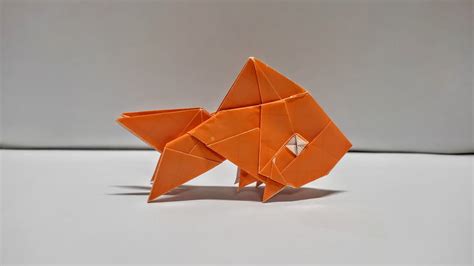 Origami Goldfish How To Make An Origami Goldfish Origami Easy Youtube