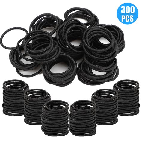 300200100pcs Thick Seamless Rubber Hair Bands Simply Soft Hair Ties