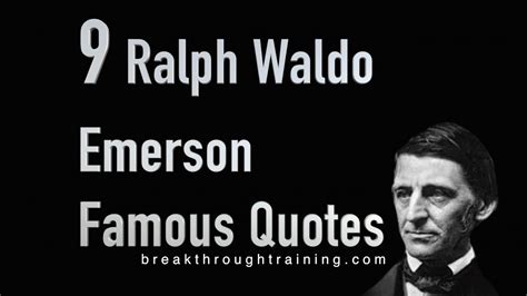 Ralph Waldo Emerson Famous Quotes Youtube