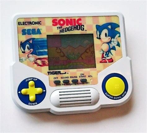 Games Tiger Electronic Sega Sonic The Hedgehog Handheld Game 1988 Toys