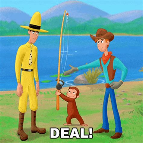 Deal Curious George Gif Deal Curious George Curious George Go West Go Wild Discover Share Gifs