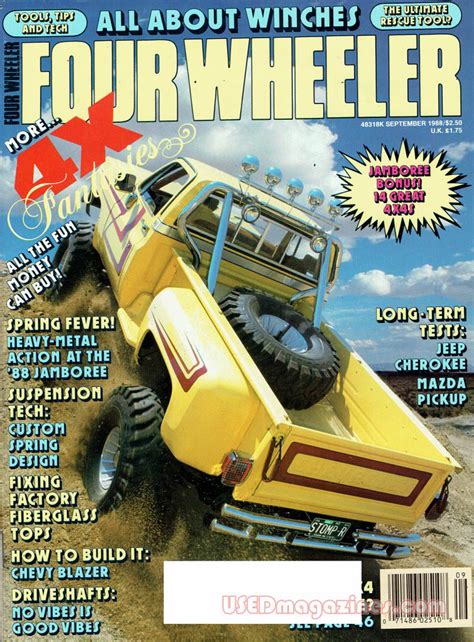 Four Wheeler September 1988 Magazine Back Issue 4 Wheeler Sep 19