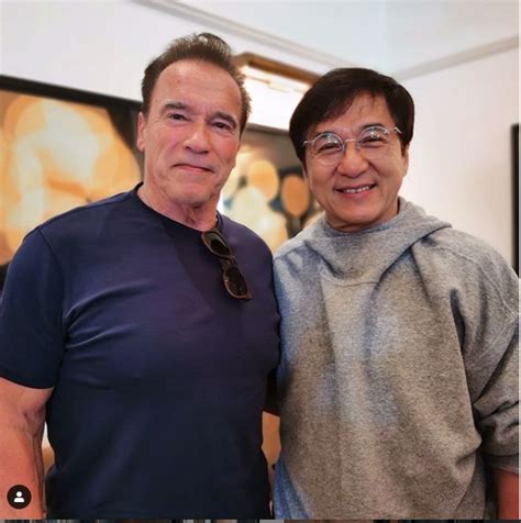 Legendary Actors Arnold Schwarzenegger And Jackie Chan Pictured