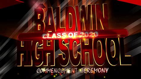 Baldwin High School Class Of 2020 Commencement Ceremony Youtube