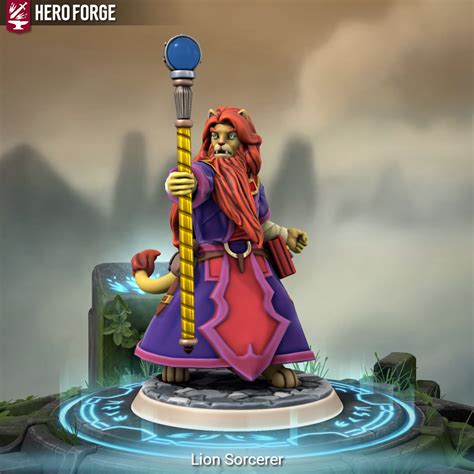 Lion Sorcerer Miniature By Hero Forge By Thieviusracoonus On Deviantart