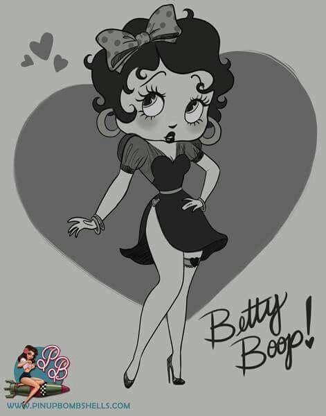 By Pinup Bombshells Black Betty Boop Betty Boop Art Illustration Art Dessin Imagenes Betty
