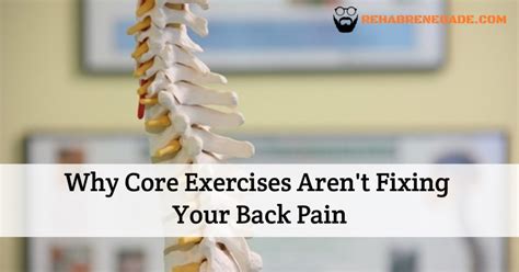 Why Core Exercises Arent Fixing Your Back Pain • Rehab Renegade