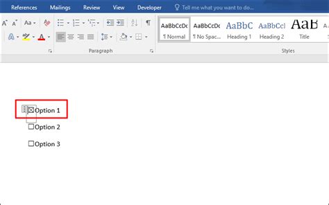 How To Insert A Checkbox In Word
