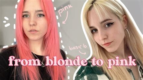 dying my hair pink at home lunar tides review youtube