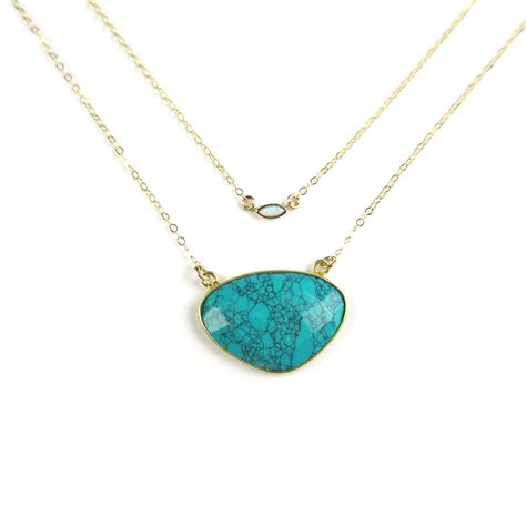 Gold Turquoise Necklace