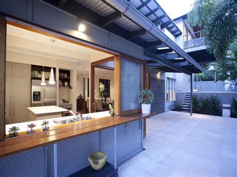 Where should kitchen windows be placed? Photo of an outdoor living design from a real Australian ...