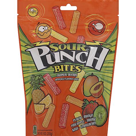 Sour Punch Bites Tropical Blends Packaged Candy Fairplay Foods