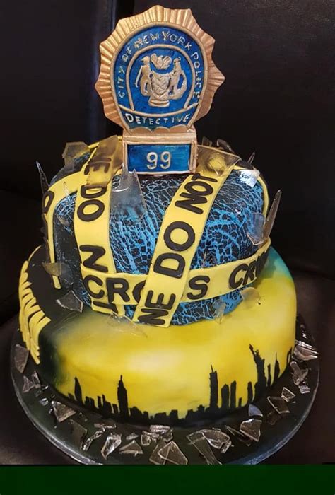 Brooklyn 99 Cake For Birthday Party Celebration Diy Decoração