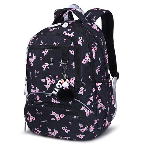 Large Schoolbag Cute Student School Backpack Printed Waterproof Bagpack