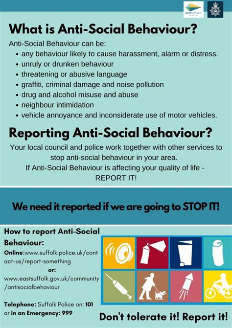Reporting Of Anti Social Behaviour Felixstowe Town Council