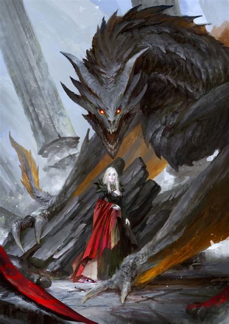 Game Of Thrones Dracarys By Thedurrrrian Throne Of Glass Fanart