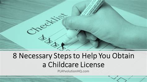 8 Necessary Steps To Help You Obtain A Childcare License Playvolution Hq