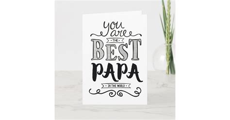 Best Papa In The World Birthday Card