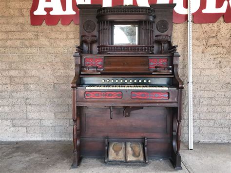 Working Antique Victorian Parlor Pump Organ Estey Organ Co Brattleboro