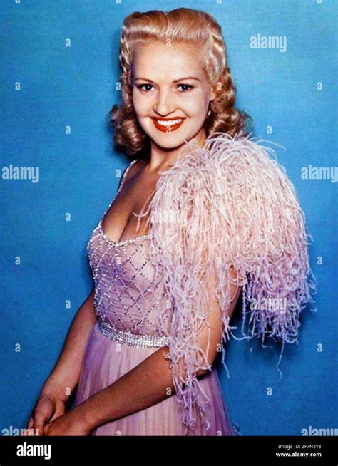 BETTY GRABLE 1916 1973 American Film Actress And Dancer About 1940