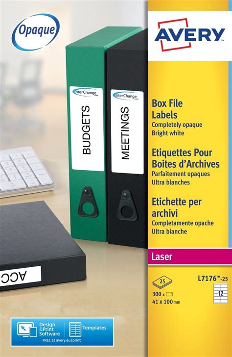 We offer easy to use templates for. Filing Labels | L7176-25 | Avery