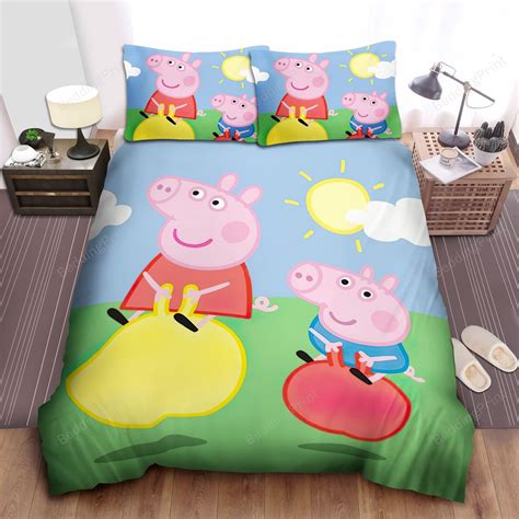 Peppa Pig And George Pig Bed Sheets Duvet Cover Bedding Sets Homefavo